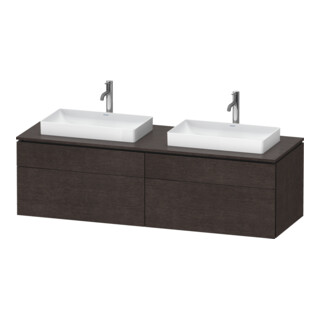 Duravit Waschtischunterschrank L-Cube 162x55x48,2cm, 2 SBK, E d ge, k EinrSy