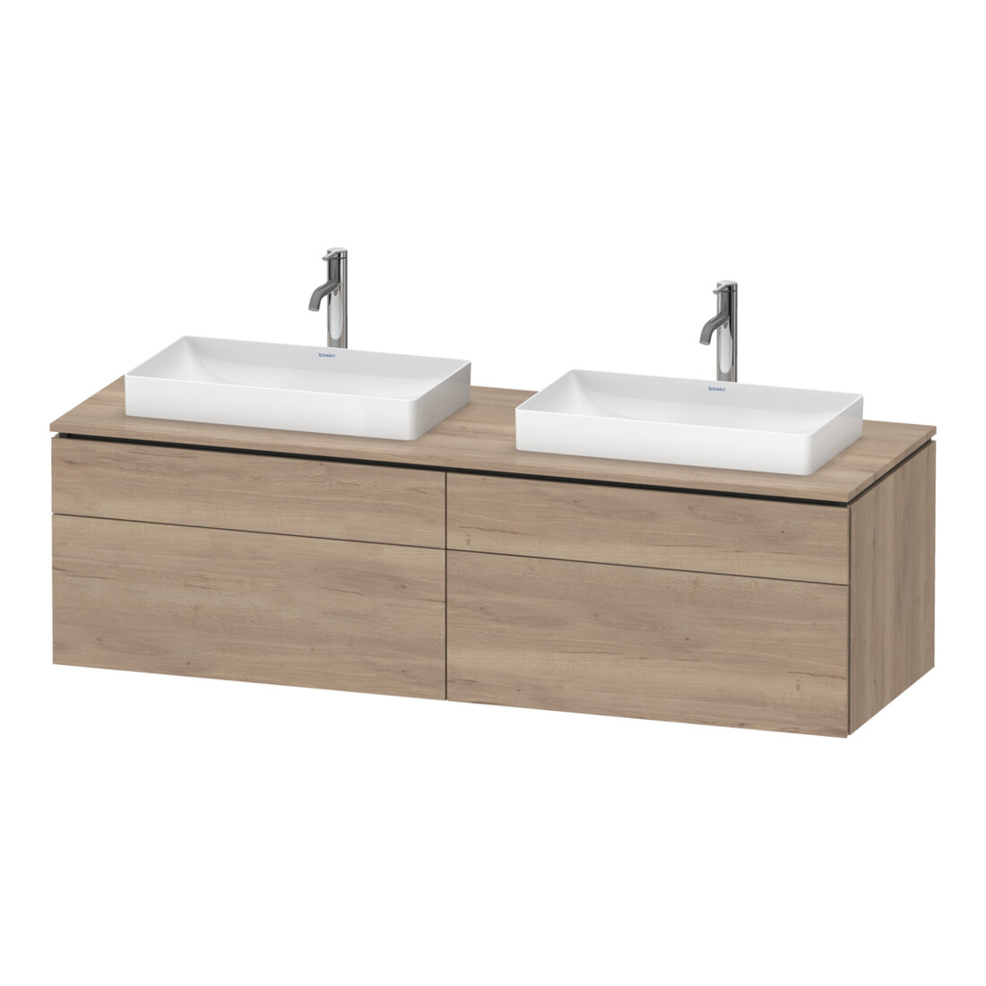 Duravit Waschtischunterschrank L-Cube 162x55x48,2cm, 2 SBK, E ma, k EinrSy