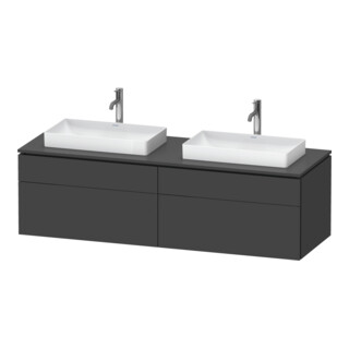 Duravit Waschtischunterschrank L-Cube 162x55x48,2cm, 2 SBK, gra m, k EinrSy