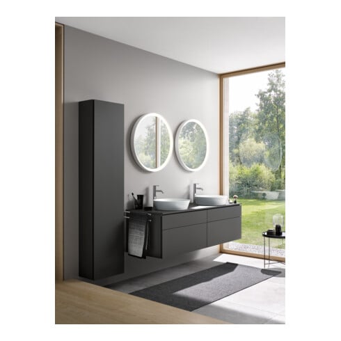 Duravit Waschtischunterschrank L-Cube 162x55x48,2cm, 2 SBK, gra m, k EinrSy