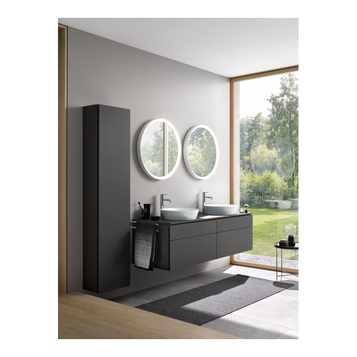 Duravit Waschtischunterschrank L-Cube 162x55x48,2cm, 2 SBK, gra m, k EinrSy