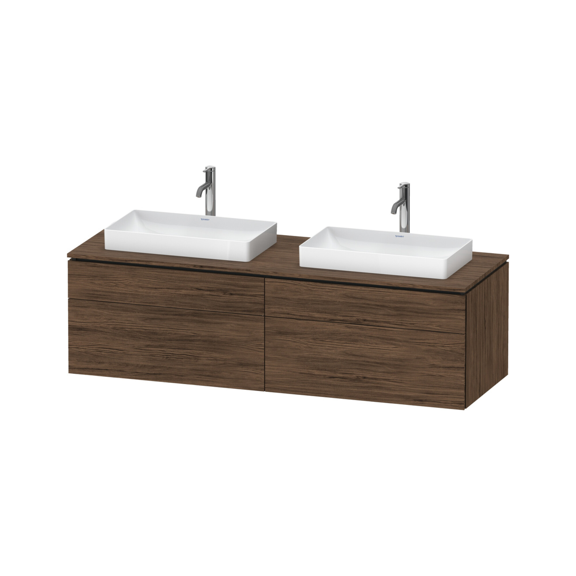 Duravit Waschtischunterschrank L-Cube 162x55x48,2cm, 2 SBK, N d, k EinrSy