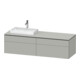 Duravit Waschtischunterschrank L-Cube 162x55x48,2cm, 2 SBK, wd, AS L, bg ma-1