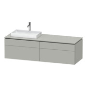 Duravit Waschtischunterschrank L-Cube 162x55x48,2cm, 2 SBK, wd, AS L, bg ma