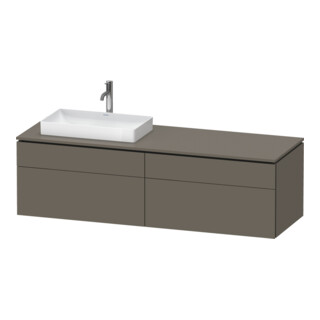 Duravit Waschtischunterschrank L-Cube 162x55x48,2cm, 2 SBK, wd, AS L, f G m