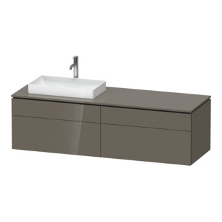 Duravit Waschtischunterschrank L-Cube 162x55x48,2cm, 2 SBK, wd, AS L, f Gr hgl