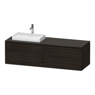 Duravit Waschtischunterschrank L-Cube 162x55x48,2cm, 2 SBK, wd, AS L, N geb.