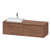 Duravit Waschtischunterschrank L-Cube 162x55x48,2cm, 2 SBK, wd, AS L, N Nat