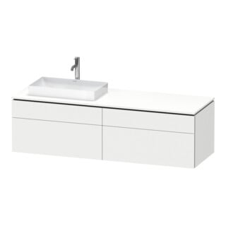 Duravit Waschtischunterschrank L-Cube 162x55x48,2cm, 2 SBK, wd, AS L, we. matt