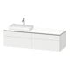 Duravit Waschtischunterschrank L-Cube 162x55x48,2cm, 2 SBK, wd, AS L, we. matt-1