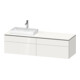 Duravit Waschtischunterschrank L-Cube 162x55x48,2cm, 2 SBK, wd, AS li, we. hgl-1
