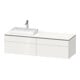 Duravit Waschtischunterschrank L-Cube 162x55x48,2cm, 2 SBK, wd, AS li, we. hgl-1