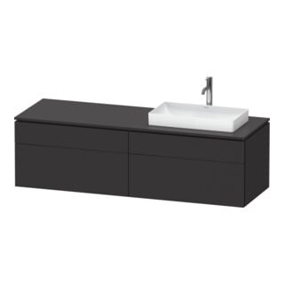 Duravit Waschtischunterschrank L-Cube 162x55x48,2cm, 2 SBK, wd, AS R, gra matt