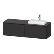 Duravit Waschtischunterschrank L-Cube 162x55x48,2cm, 2 SBK, wd, AS R, gra matt
