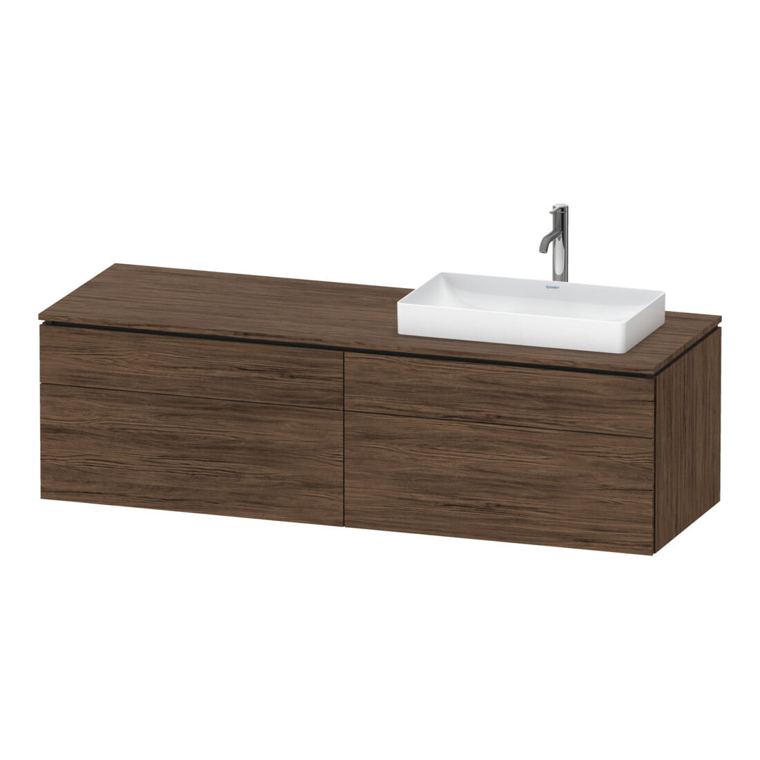 Duravit Waschtischunterschrank L-Cube 162x55x48,2cm, 2 SBK, wd, AS R, N dkl.