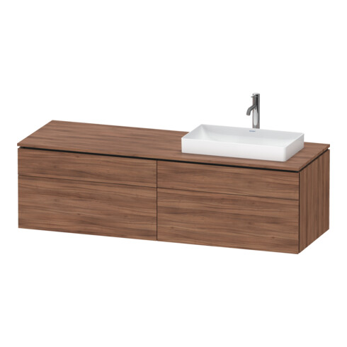 Duravit Waschtischunterschrank L-Cube 162x55x48,2cm, 2 SBK, wd, AS R, N Nat
