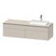 Duravit Waschtischunterschrank L-Cube 162x55x48,2cm, 2 SBK, wd, AS R, Tau matt-1