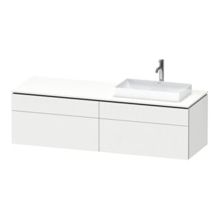 Duravit Waschtischunterschrank L-Cube 162x55x48,2cm, 2 SBK, wd, AS R, we. matt