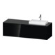 Duravit Waschtischunterschrank L-Cube 162x55x48,2cm, 2 SBK, wd, AS re, sw hgl-1