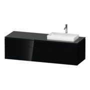 Duravit Waschtischunterschrank L-Cube 162x55x48,2cm, 2 SBK, wd, AS re, sw hgl