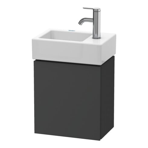 Duravit Waschtischunterschrank L-Cube 36,4x24,1x40cm, wandhängend, Tür li, graph ma