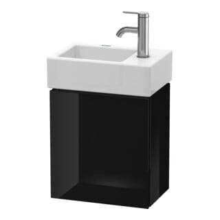 Duravit Waschtischunterschrank L-Cube 36,4x24,1x40cm, wandhängend, Tür li, sw hgl