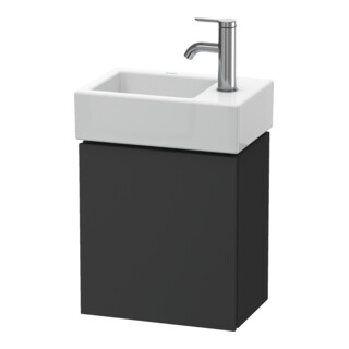 Duravit Waschtischunterschrank L-Cube 36,4x24,1x40cm, wandhängend, Tür re, graph ma
