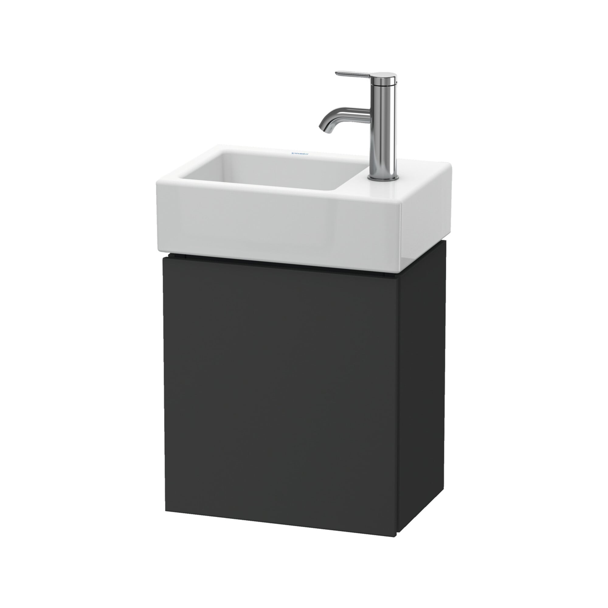 Duravit Waschtischunterschrank L-Cube 36,4x24,1x40cm, wandhängend, Tür re, graph ma