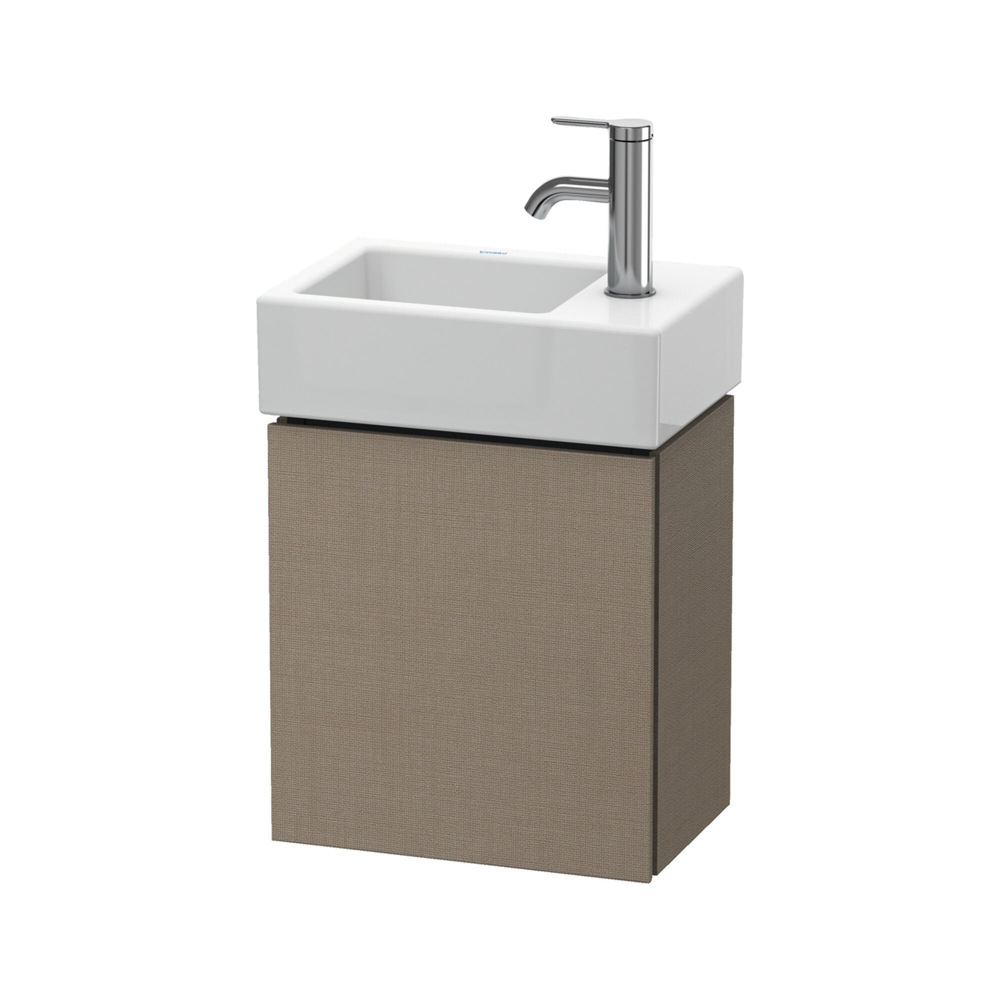 Duravit Waschtischunterschrank L-Cube 36,4x24,1x40cm, wandhängend, Tür re, leinen