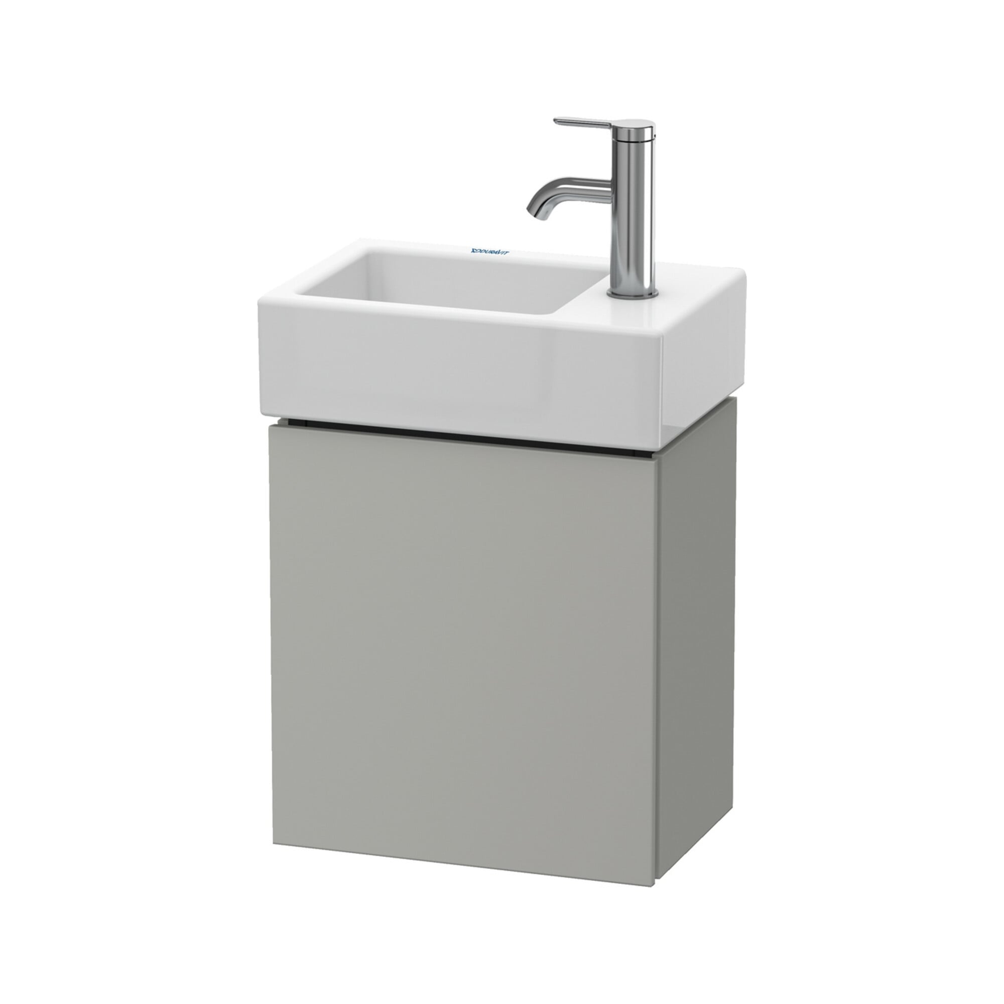 Duravit Waschtischunterschrank L-Cube 36,4x24,1x40cm, wd, Tür li, betongr ma