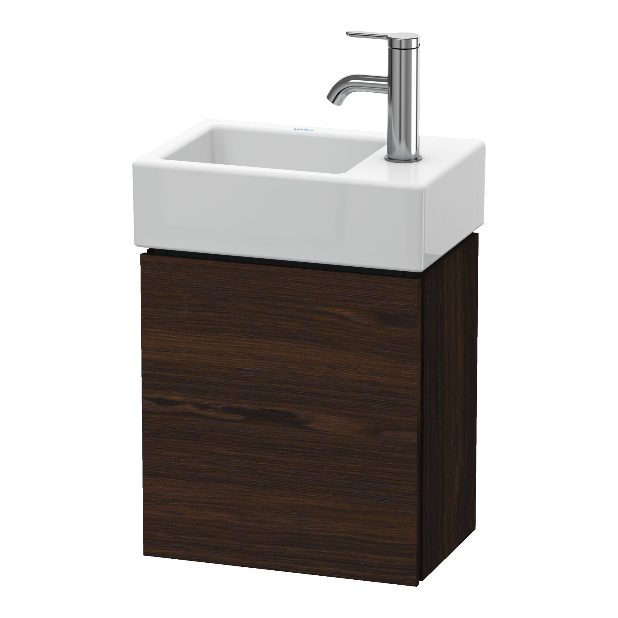 Duravit Waschtischunterschrank L-Cube 36,4x24,1x40cm, wd, Tür re, Nussb geb.
