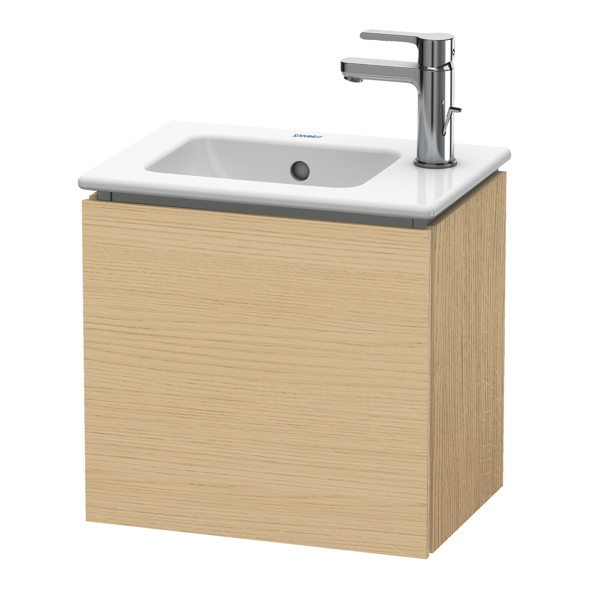 Duravit Waschtischunterschrank L-Cube 42x29,4x40cm, wandhängend, T li, Eiche natur