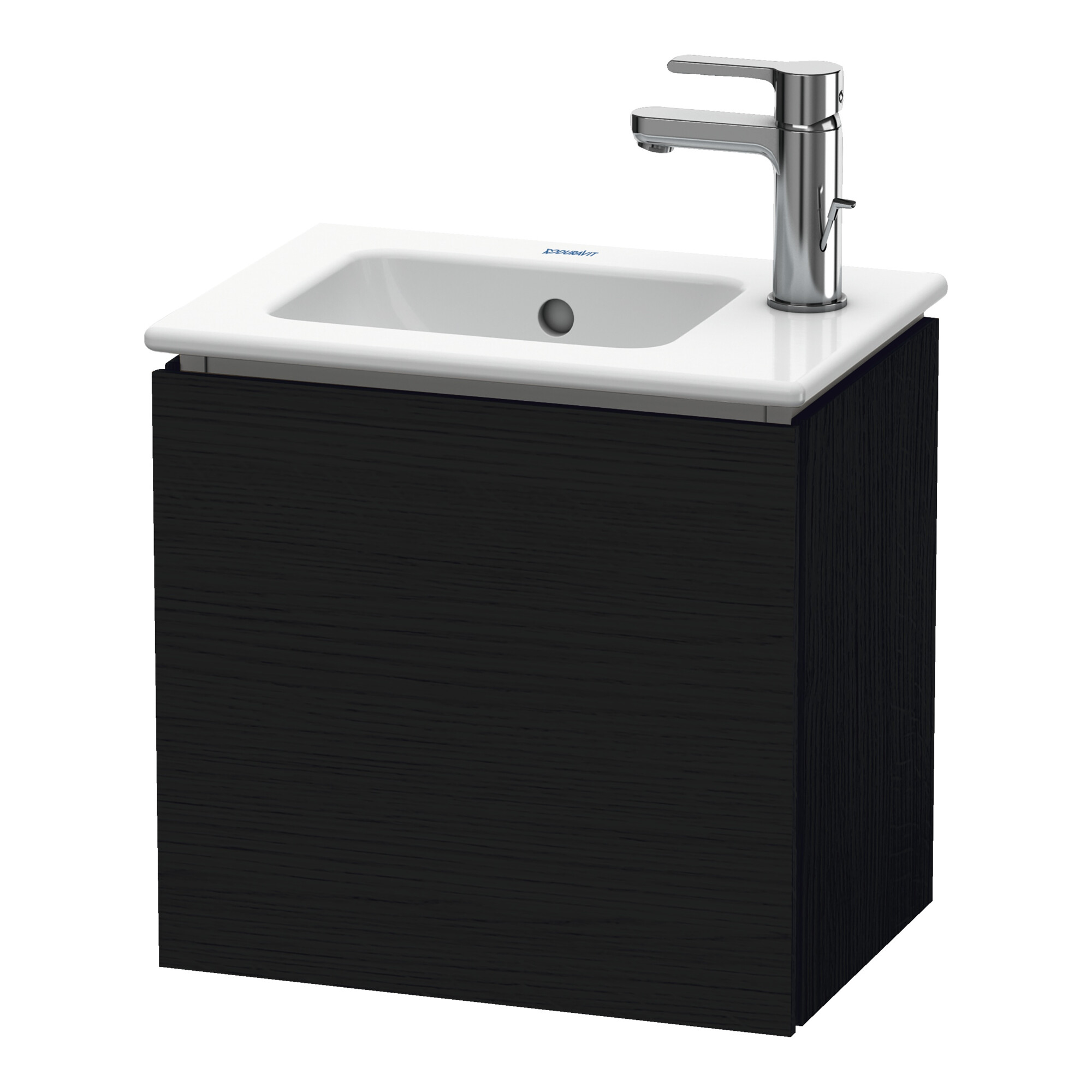 Duravit Waschtischunterschrank L-Cube 42x29,4x40cm, wandhängend, T re, Eiche schwarz