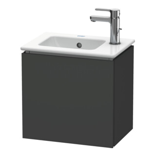 Duravit Waschtischunterschrank L-Cube 42x29,4x40cm, wandhängend, Tür li, graph matt