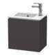 Duravit Waschtischunterschrank L-Cube 42x29,4x40cm, wandhängend, Tür li, graph matt-1