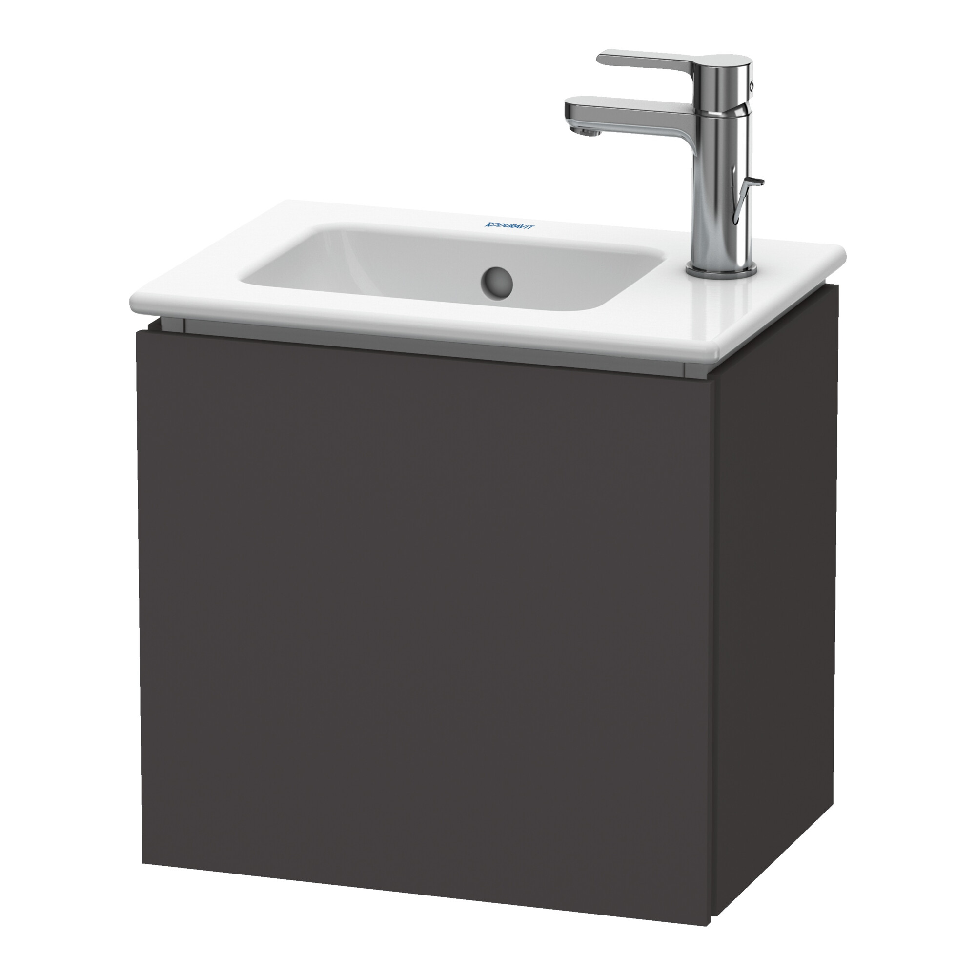 Duravit Waschtischunterschrank L-Cube 42x29,4x40cm, wandhängend, Tür li, graph matt