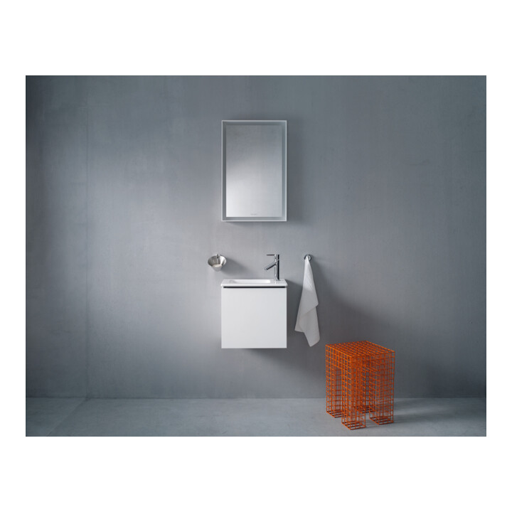 Duravit Waschtischunterschrank L-Cube 42x29,4x40cm, wandhängend, Tür li, weiß matt