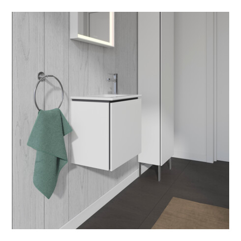 Duravit Waschtischunterschrank L-Cube 42x29,4x40cm, wandhängend, Tür li, weiß matt