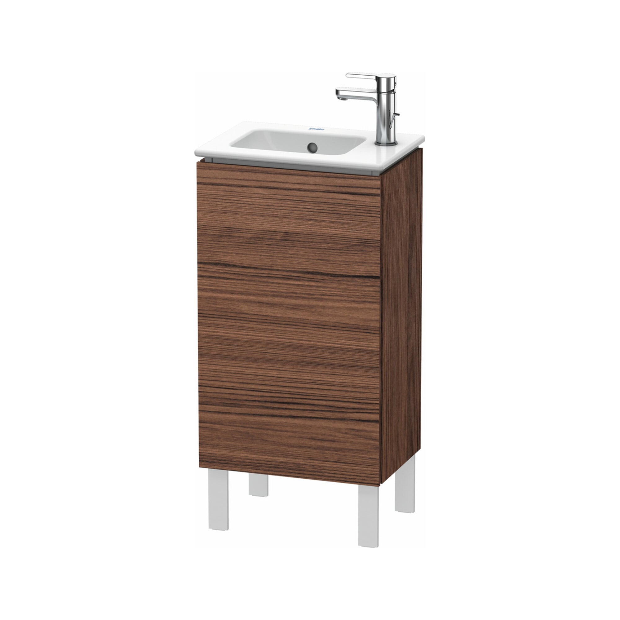 Duravit Waschtischunterschrank L-Cube 42x29,4x70,4cm, st, Tür re, Nussb dkl.