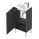 Duravit Waschtischunterschrank L-Cube 42x29,4x70,4cm, steh., Tür li, graph ma