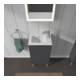Duravit Waschtischunterschrank L-Cube 42x29,4x70,4cm, steh., Tür li, graph ma