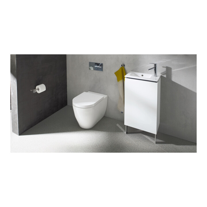 Duravit Waschtischunterschrank L-Cube 42x29,4x70,4cm, steh., Tür li, weiß matt