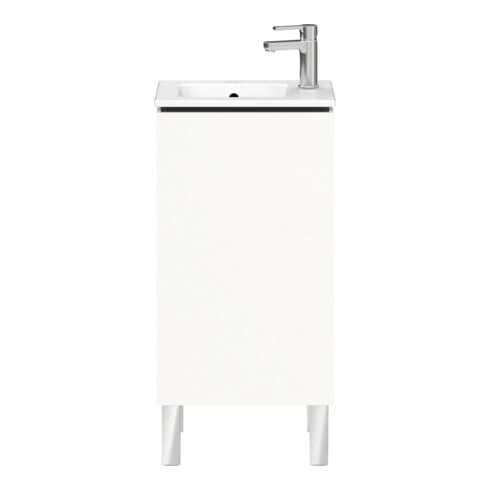 Duravit Waschtischunterschrank L-Cube 42x29,4x70,4cm, steh., Tür li, weiß matt