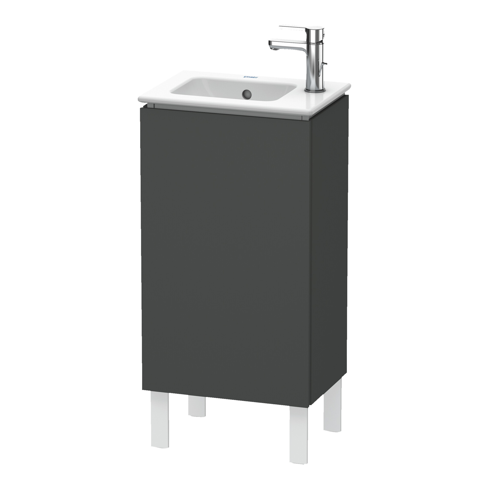 Duravit Waschtischunterschrank L-Cube 42x29,4x70,4cm, steh., Tür re, graph ma