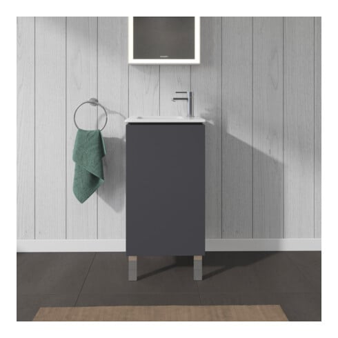 Duravit Waschtischunterschrank L-Cube 42x29,4x70,4cm, steh., Tür re, graph ma