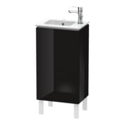 Duravit Waschtischunterschrank L-Cube 42x29,4x70,4cm, steh., Tür re, sw hgl