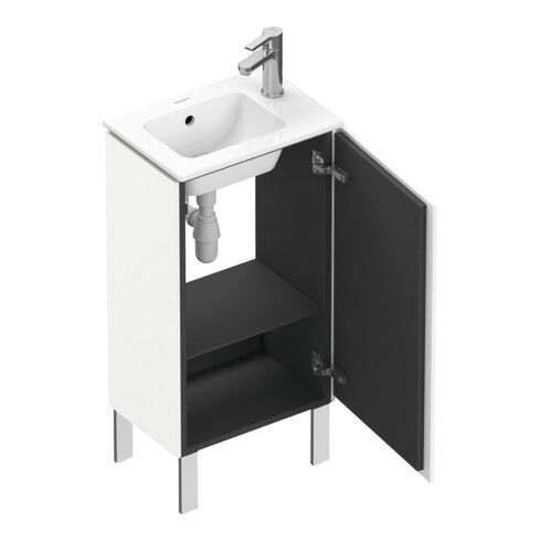 Duravit Waschtischunterschrank L-Cube 42x29,4x70,4cm, steh., Tür re, we. hgl