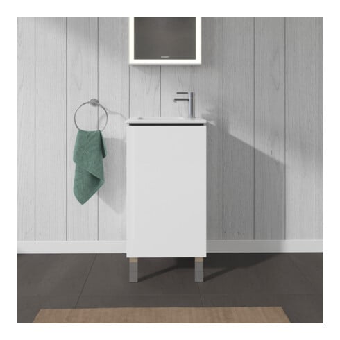 Duravit Waschtischunterschrank L-Cube 42x29,4x70,4cm, steh., Tür re, we. hgl