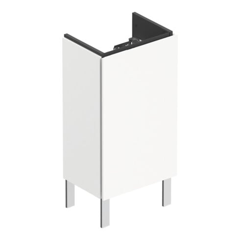 Duravit Waschtischunterschrank L-Cube 42x29,4x70,4cm, steh., Tür re, weiß matt