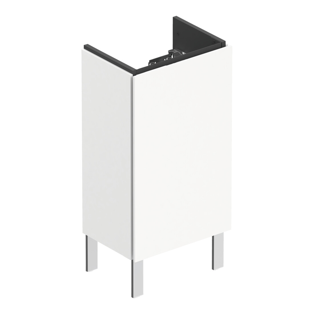 Duravit Waschtischunterschrank L-Cube 42x29,4x70,4cm, steh., Tür re, weiß matt